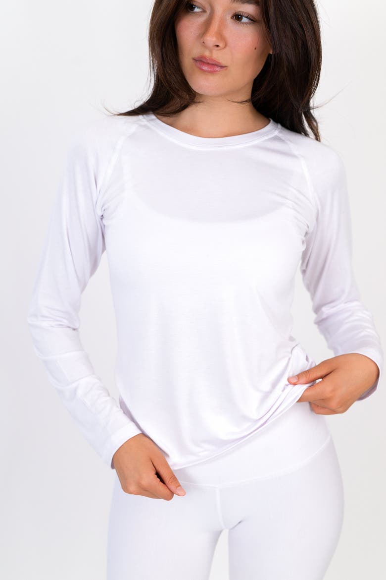 The Everyday Longsleeve, Alternate, color, white
