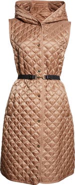 Max Mara Camille Sleeveless Hooded Puffer Coat