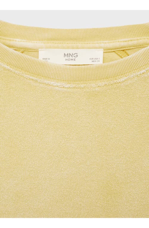 Mango Cotton Blend Terry T-shirt