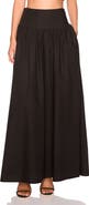 Susana Monaco Drop Waist Cotton Poplin Maxi Skirt