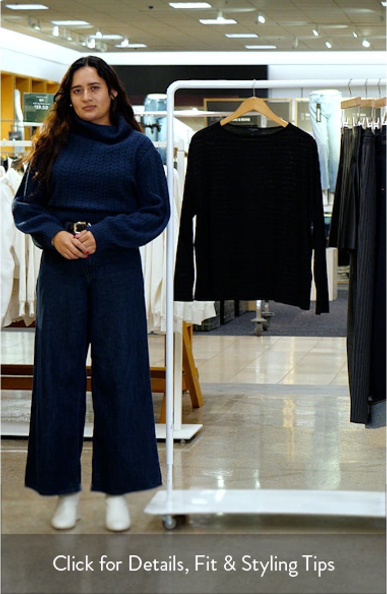 Rita Stripe Long Sleeve Boat Neck T-Shirt, sales video thumbnail