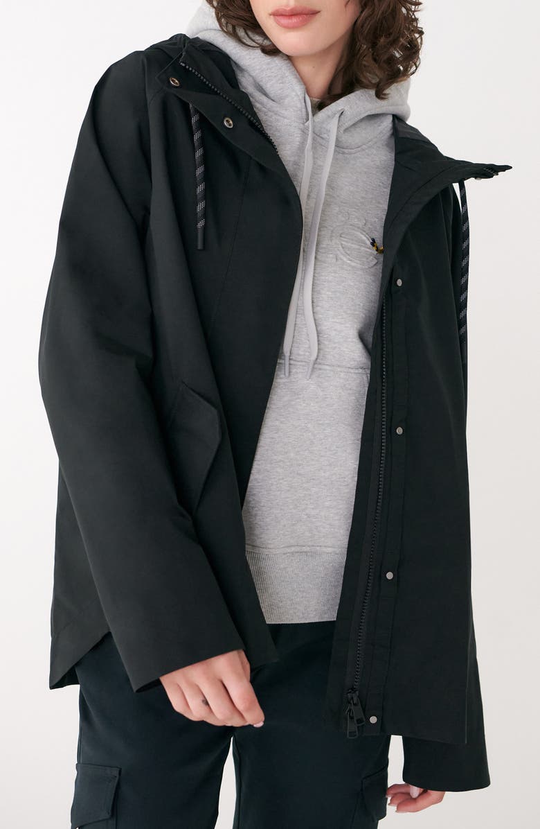 Lole Lachine Oversize Rain Coat, Main, color, Black Beauty