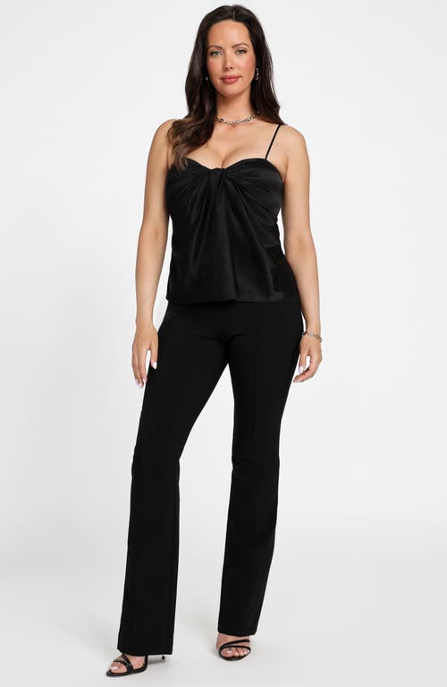Marciano Aretha Drape Satin Camisole In Black
