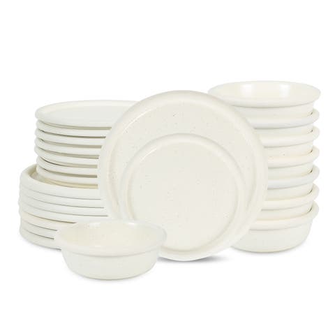Capri Stoneware 24-Piece Dinnerware Set