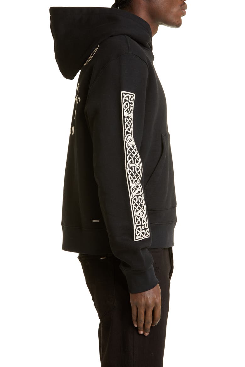 Ouija® Board Cotton Graphic Hoodie, Alternate, color, BLACK