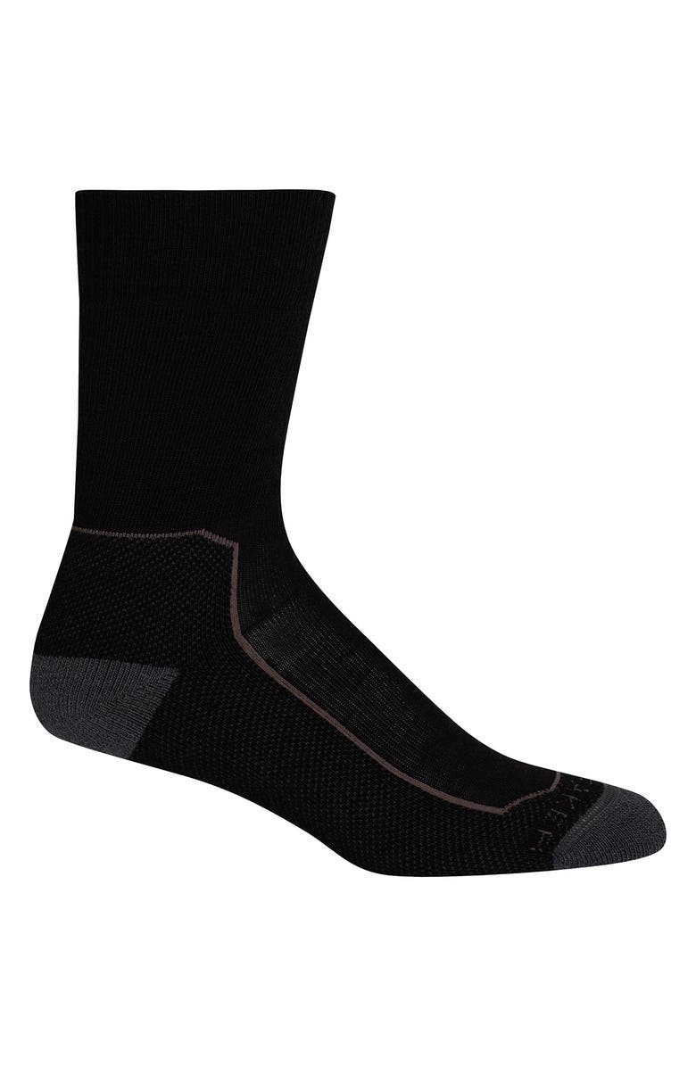 Icebreaker Hike Medium Wool Blend Crew Socks, Main, color, 