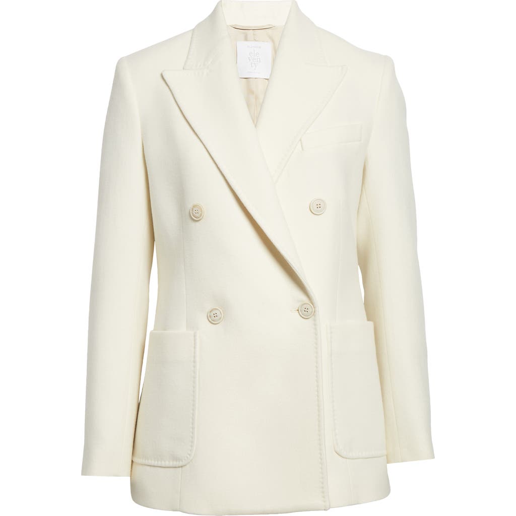 Eleventy Double Breasted Wool Blazer