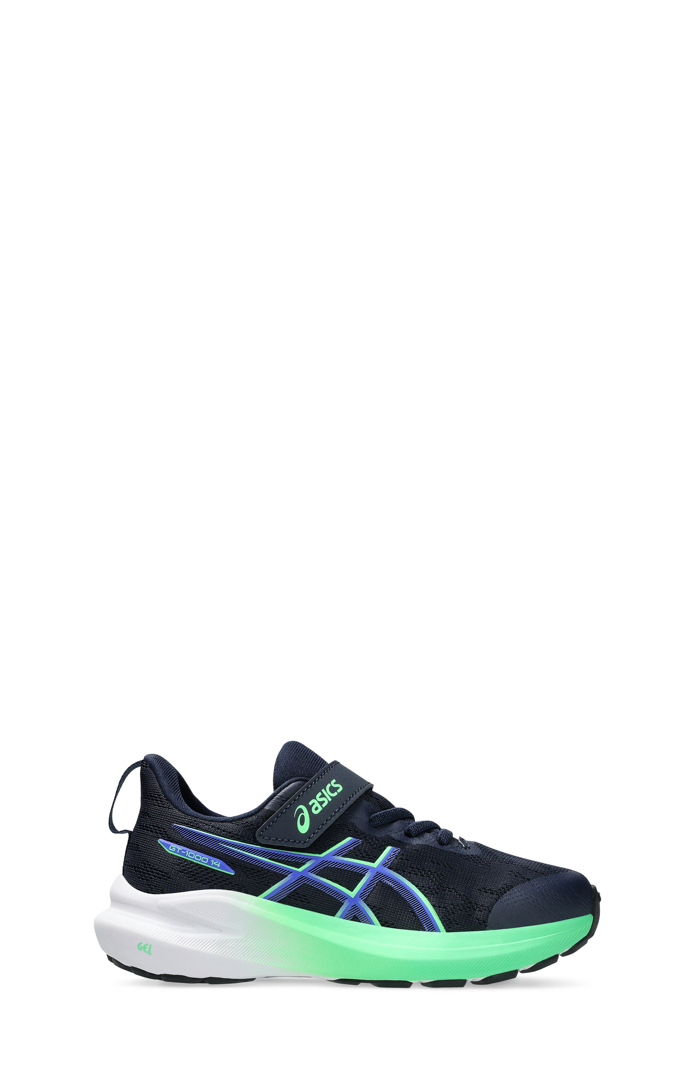 ASICS<sup>®</sup> Kids' GT-1000 13 Running Sneaker, Alternate, color, Midnight/ Vital Green