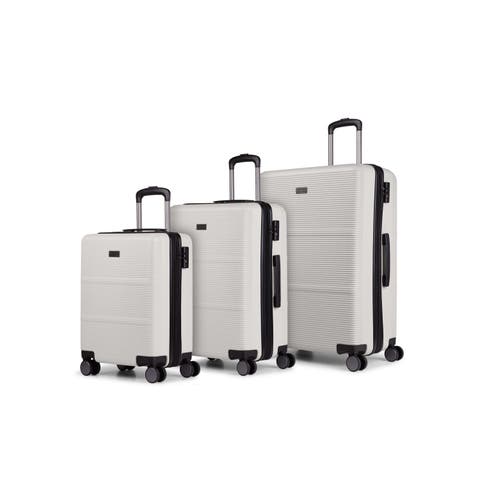 Brussels 3 Piece Hardside Luggage Set with Expansion