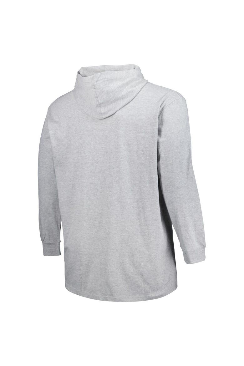 Men's Heather Gray St. Louis Blues Big & Tall Pullover Hoodie, Alternate, color, Heather Gray