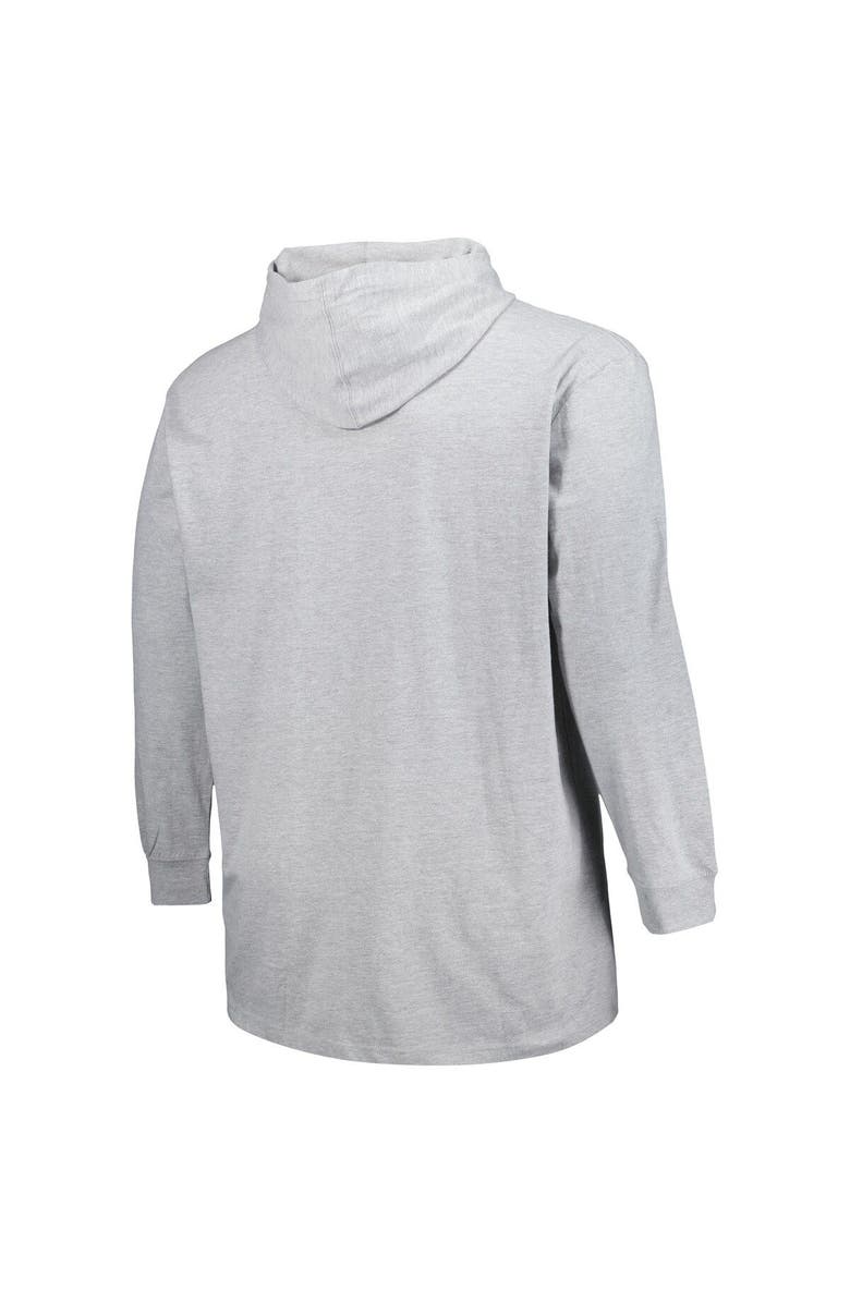 PROFILE Men's Heather Gray St. Louis Blues Big & Tall Pullover Hoodie, Alternate, color, Heather Gray