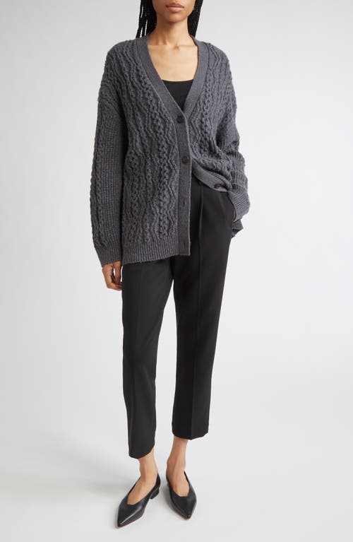 Vince Mixed Stitch Wool & Cashmere Blend Cardigan