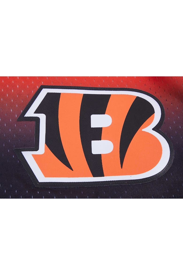 Men's Pro Standard Black/Orange Cincinnati Bengals Ombre Mesh Shorts, Alternate, color, Black
