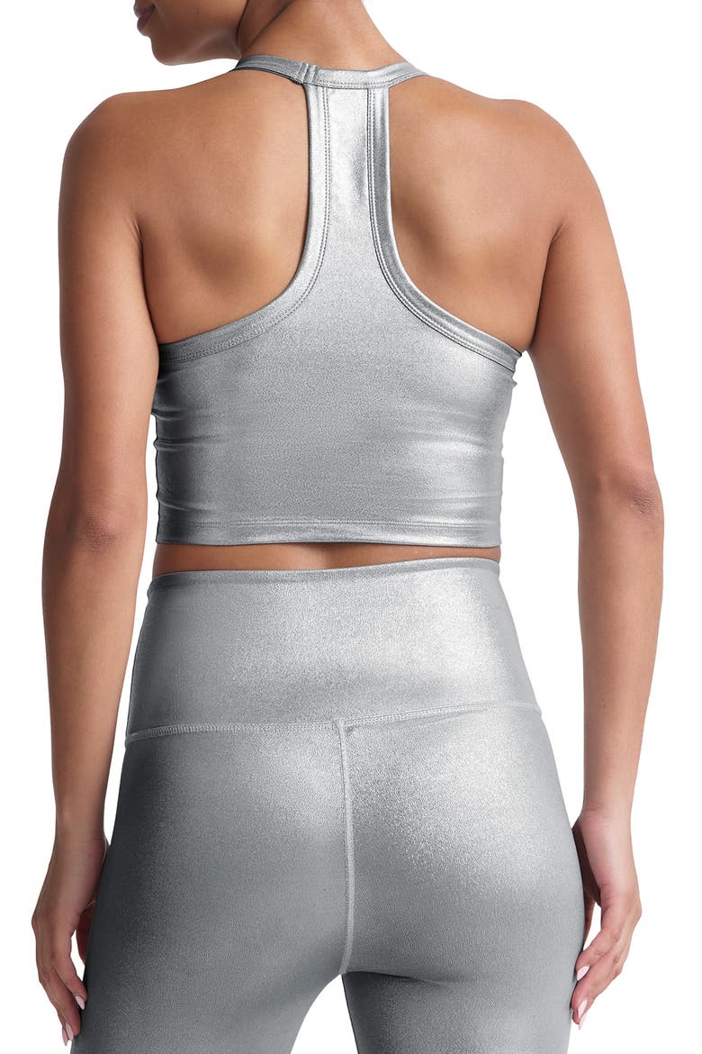 On the Up Crop Tank, Alternate, color, LIQUID SILVER