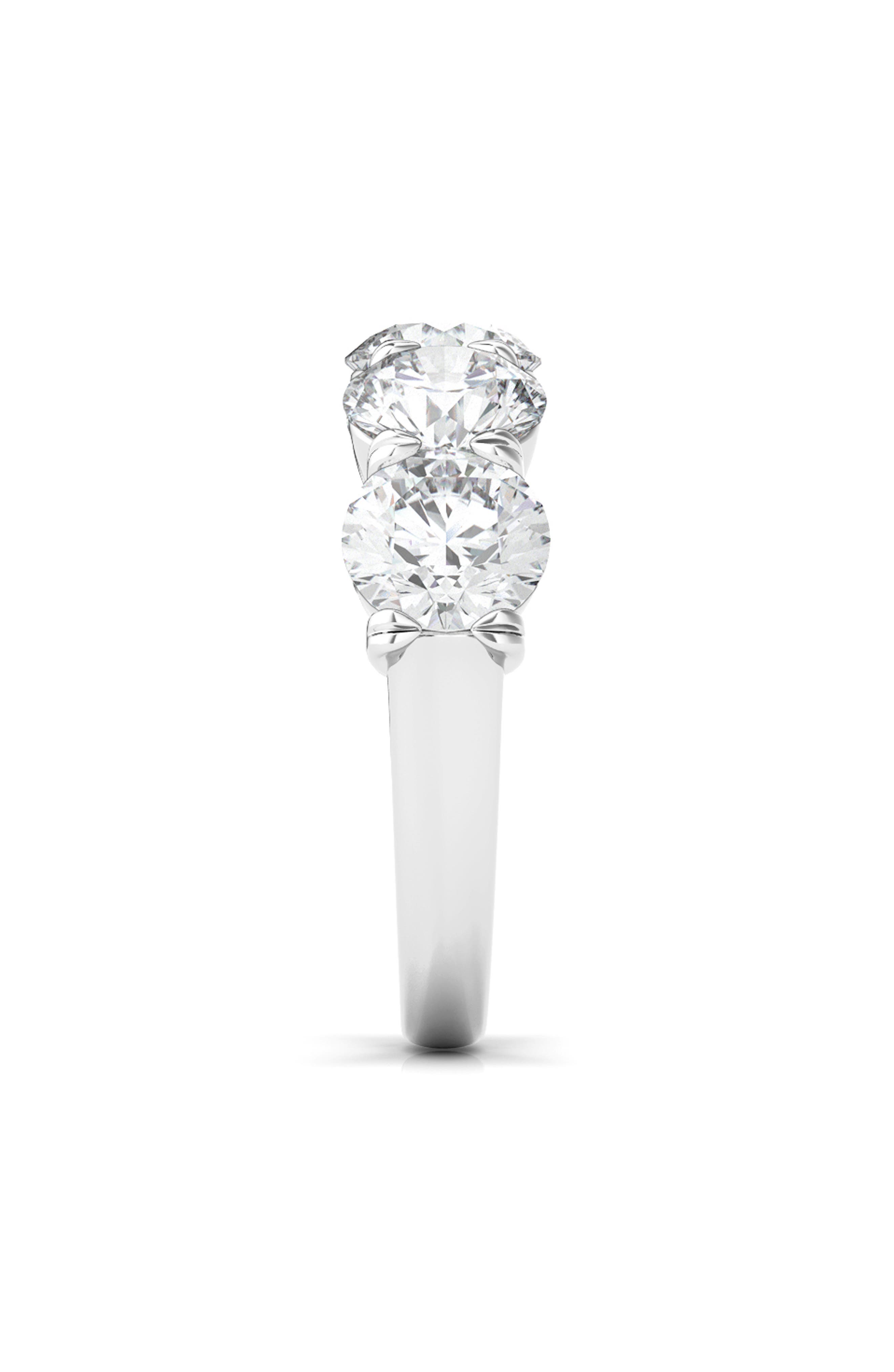 HauteCarat 5-Stone Lab Created Diamond Anniversary Ring (Women) | Nordstrom