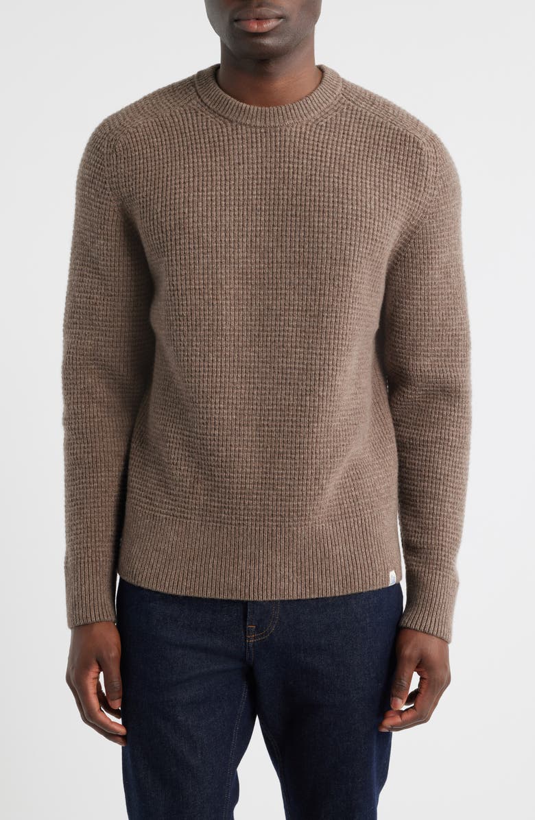MERZ B SCHWANEN Thermal Wool & Cashmere Sweater, Main, color, Grain