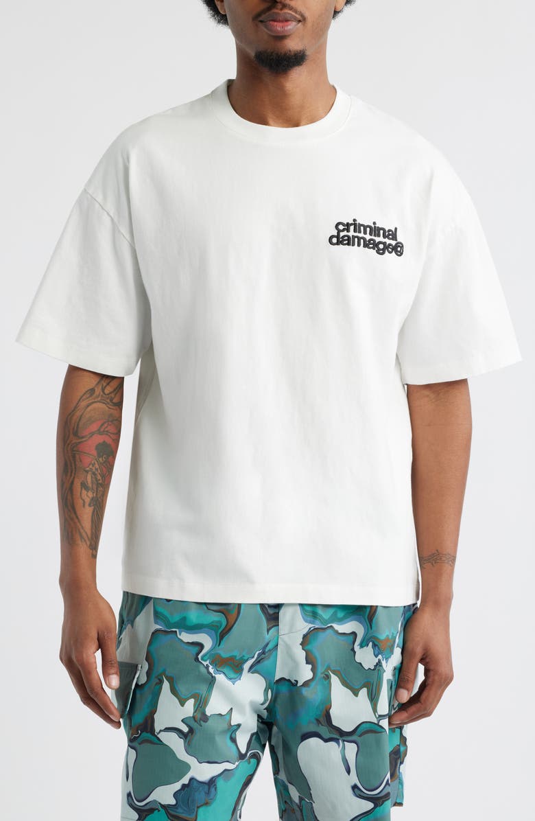 CRIMINAL DAMAGE Polaroid Graphic T-Shirt, Alternate, color, 
