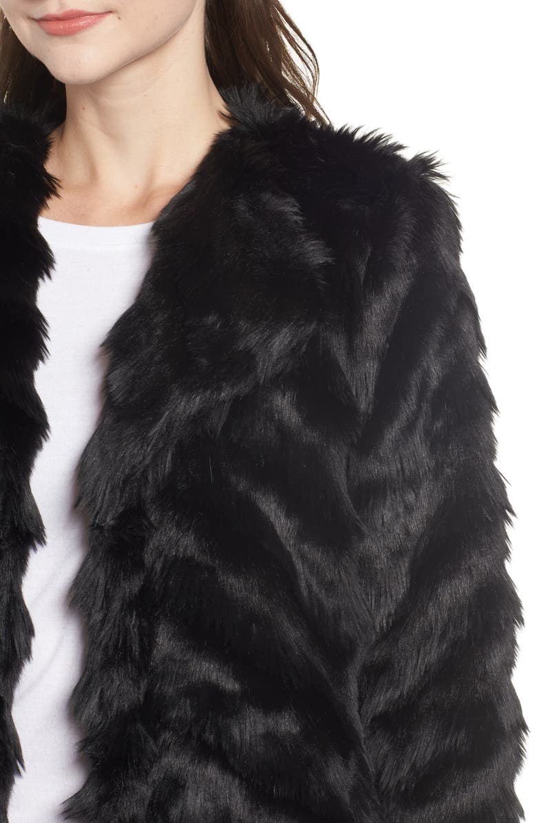 BB Dakota by Steve Madden BB Dakota It's All Happening Faux Fur Coat, Alternate, color, 