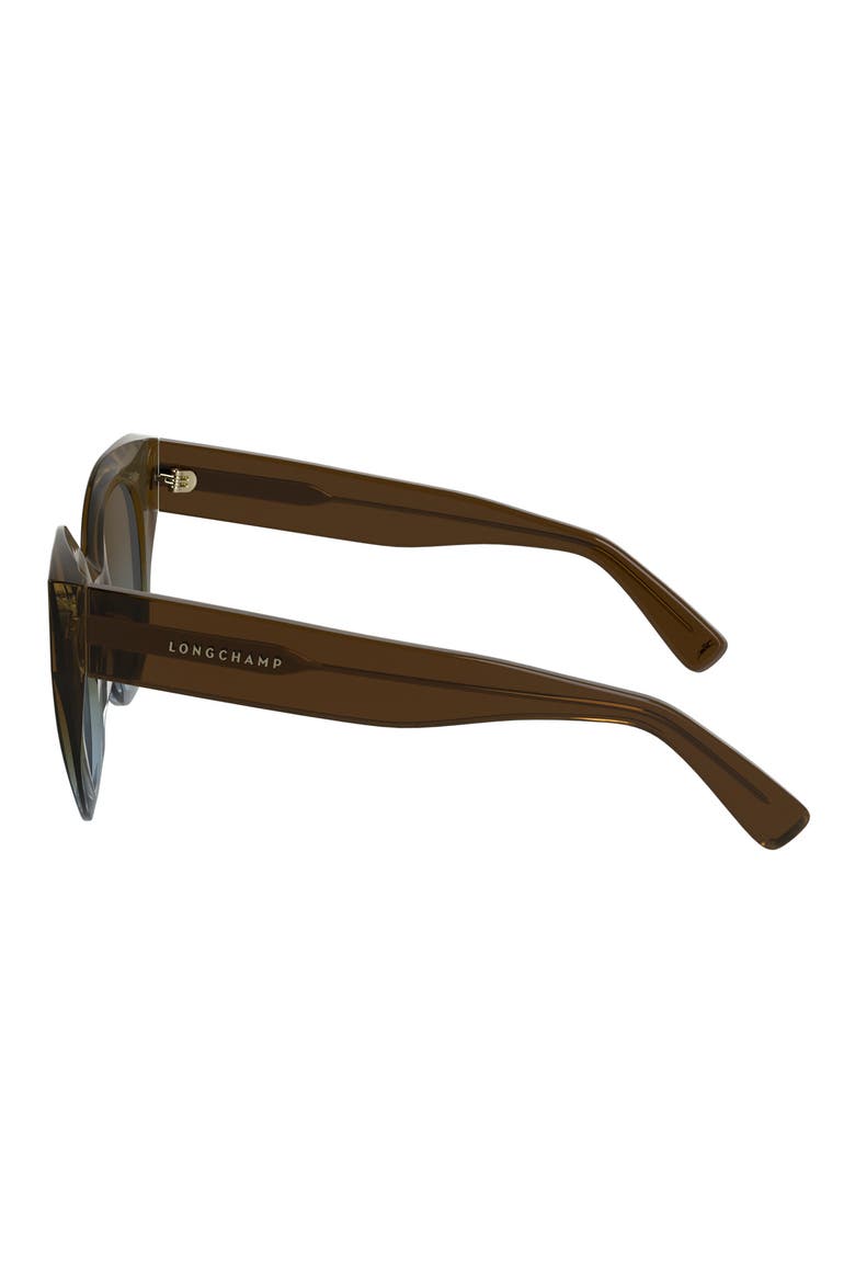 Heritage 49mm Small Round Sunglasses, Alternate, color, TRANSPARENT GRADIENT BROWN/AZU