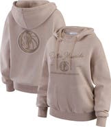 WEAR by Erin Andrews Women's WEAR by Erin Andrews Tan Dallas Mavericks Washed Pullover Crewdie