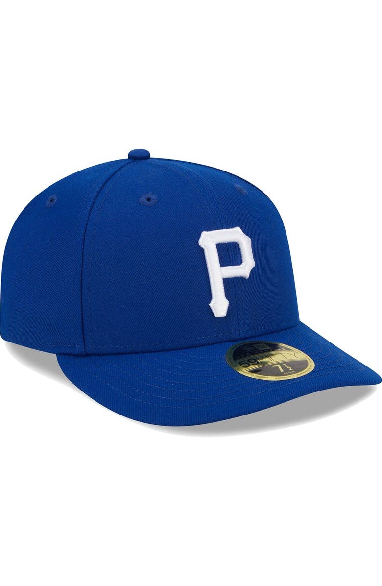 New Era Men's New Era Royal Pittsburgh Pirates White Logo Low Profile 59FIFTY Fitted Hat, Alternate, color,