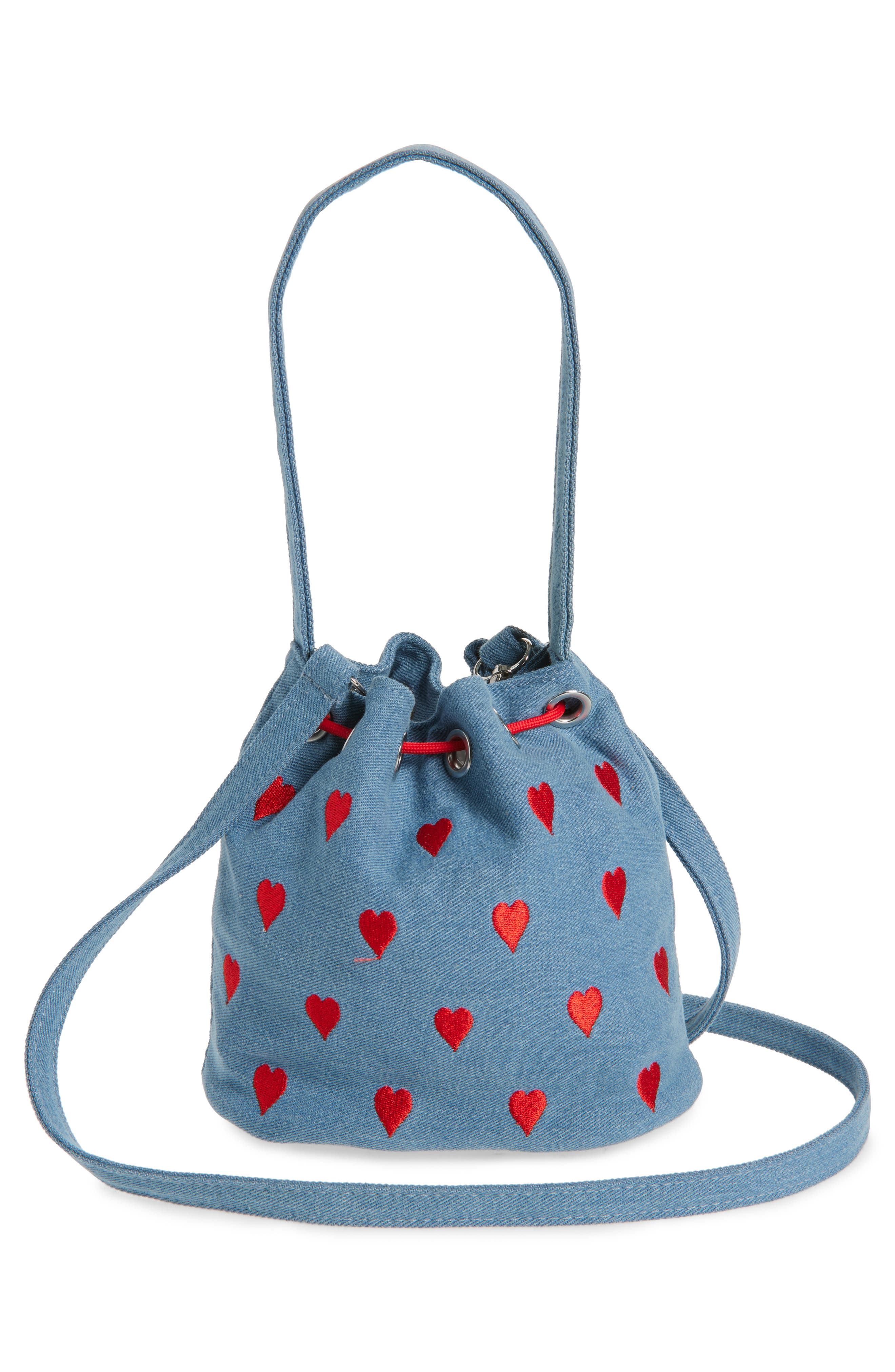 Ruby & Ry Kids' Denim Bucket Bag, Alternate, color, 