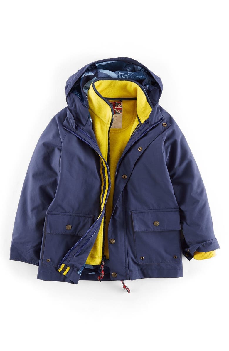 Mini Boden 3-in-1 Captain's Jacket, Main, color, 