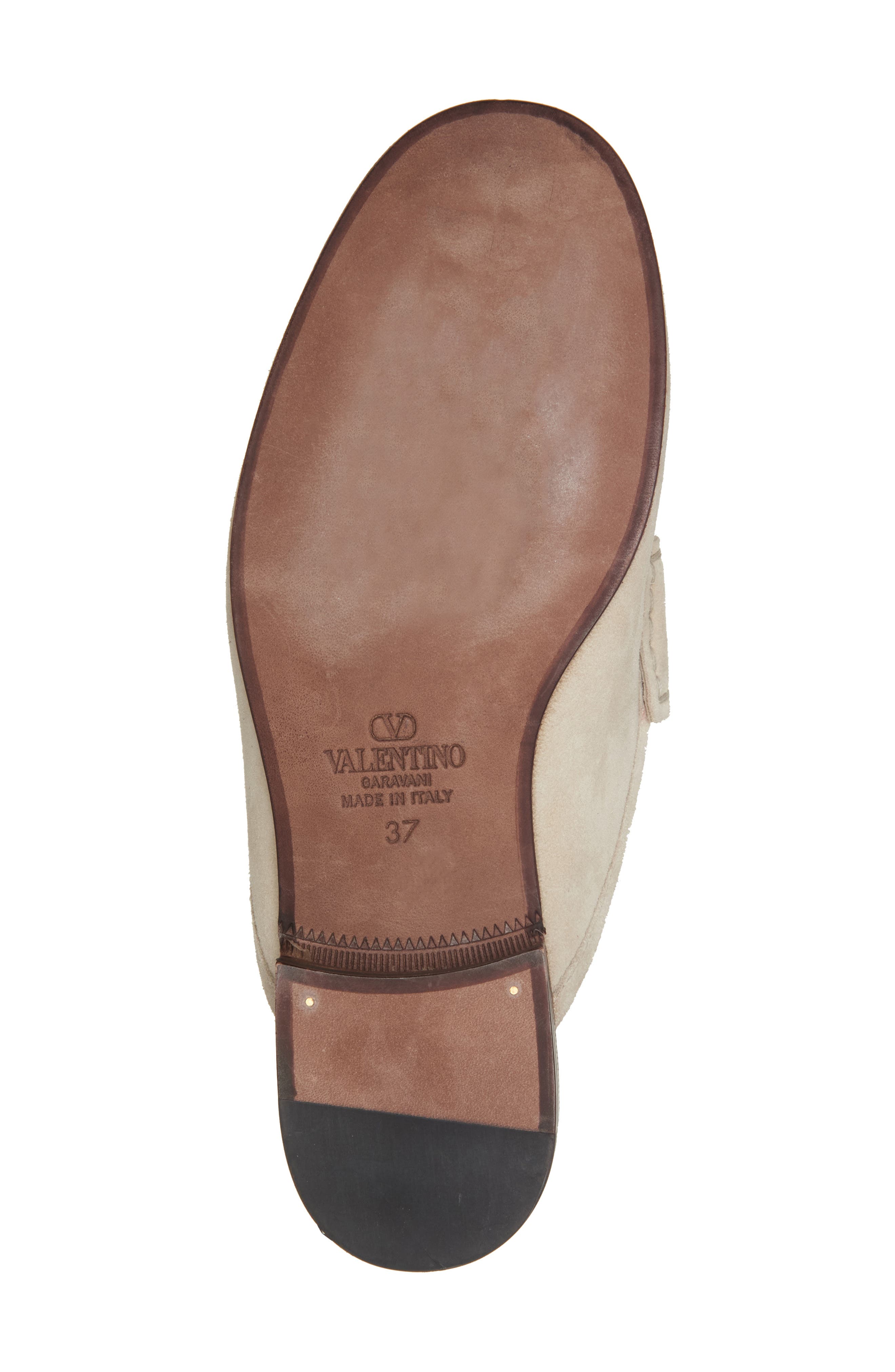 Valentino Garavani VLOGO Tassel Loafer Mule, Alternate, color, Geyser