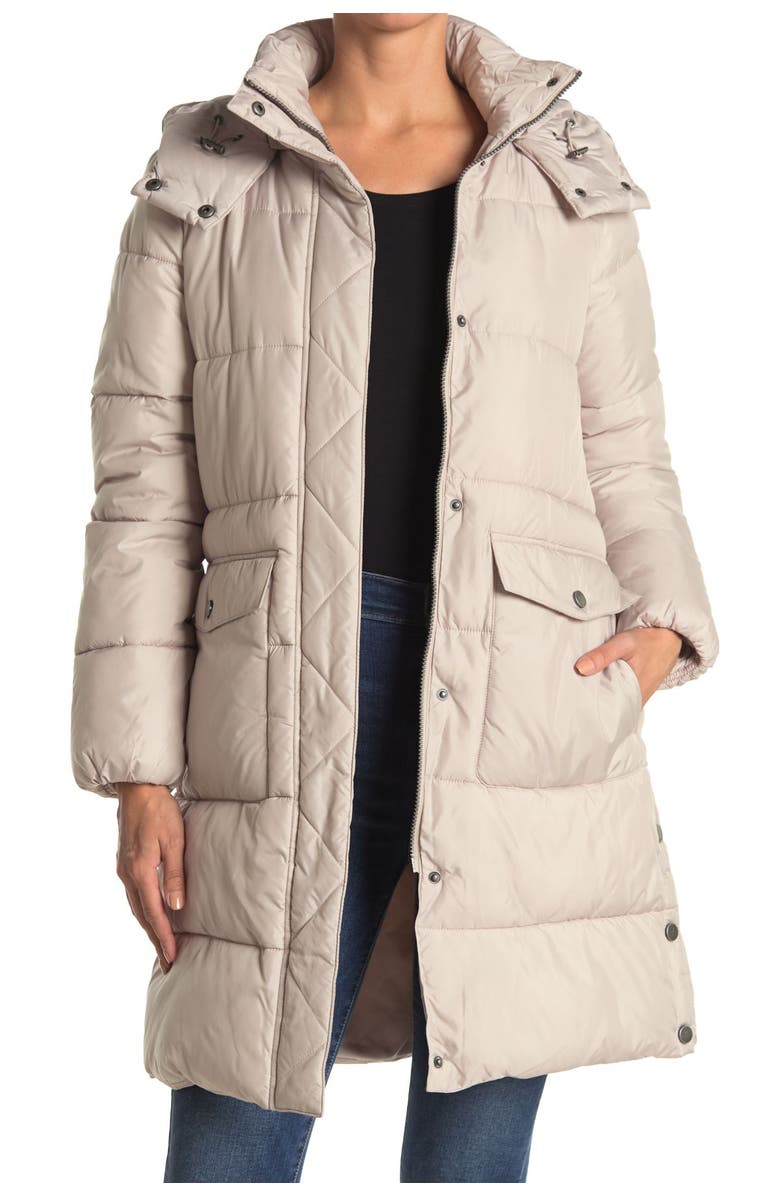 Lucky Brand Hooded Long Puffer Parka Jacket, Alternate, color,