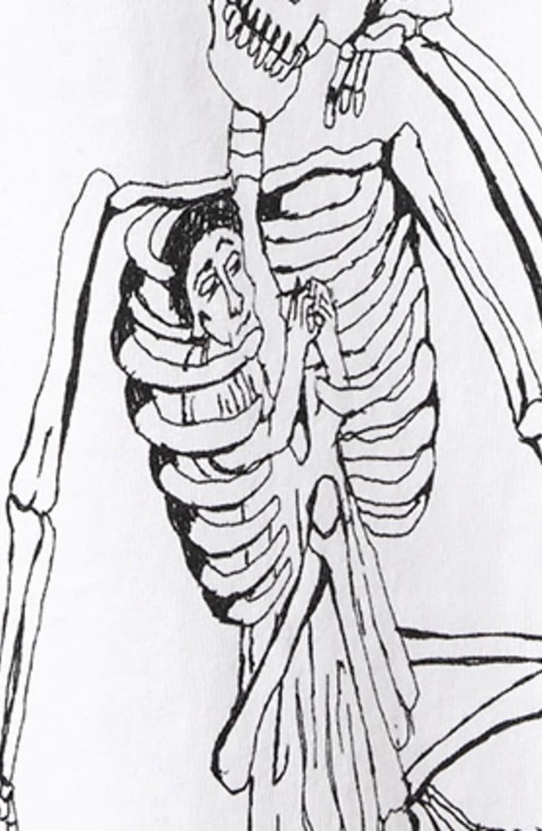 AllSaints Terra Cotton Graphic T-Shirt, Alternate, color, Optic White