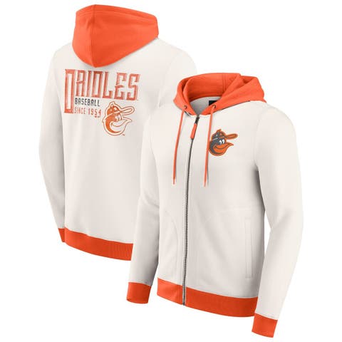 Men's Darius Rucker Collection by Fanatics  Cream Baltimore Orioles Polar Fleece Full-Zip Hoodie
