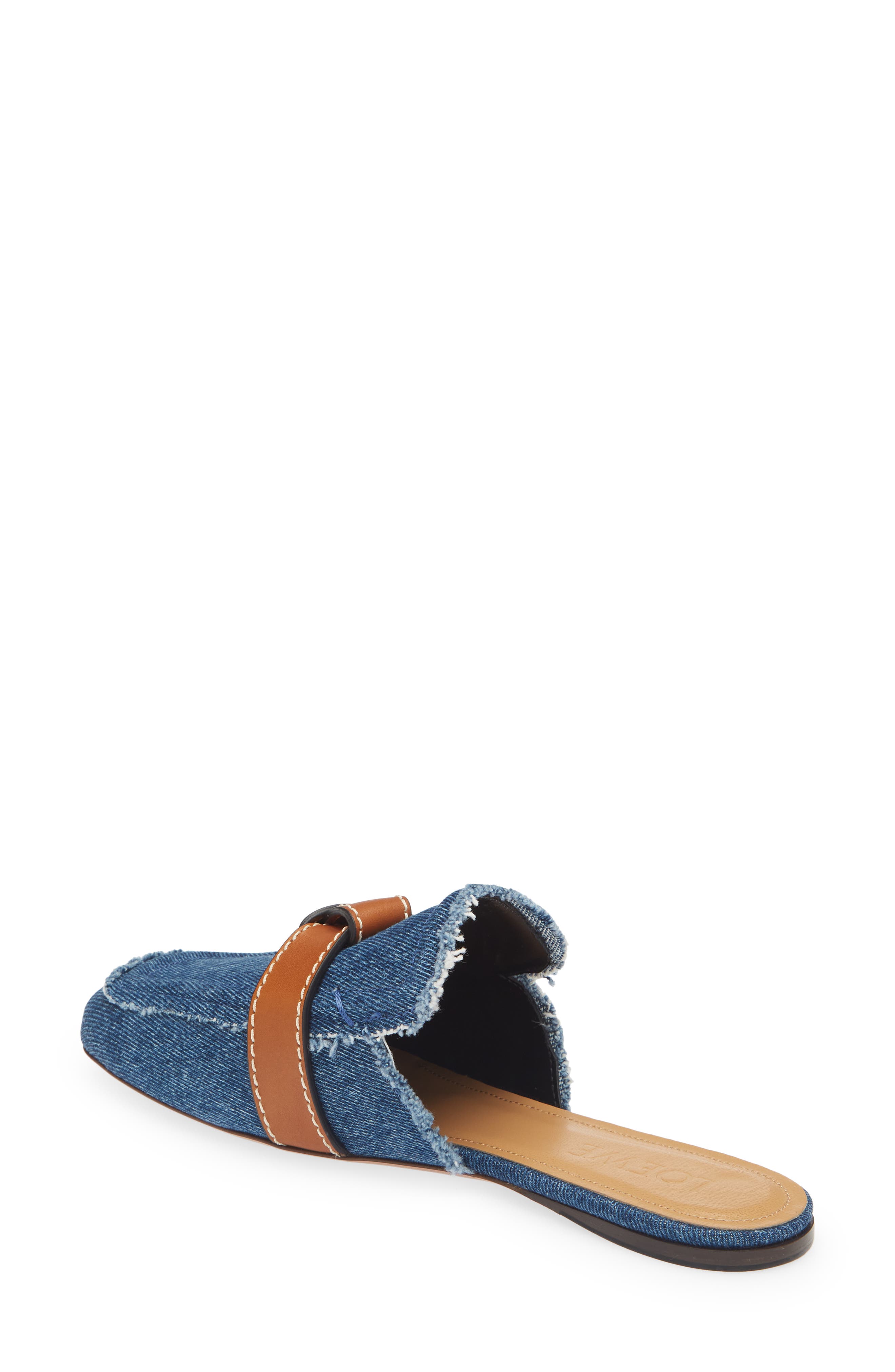 Loewe Gate Belted Denim Mule, Alternate, color, 