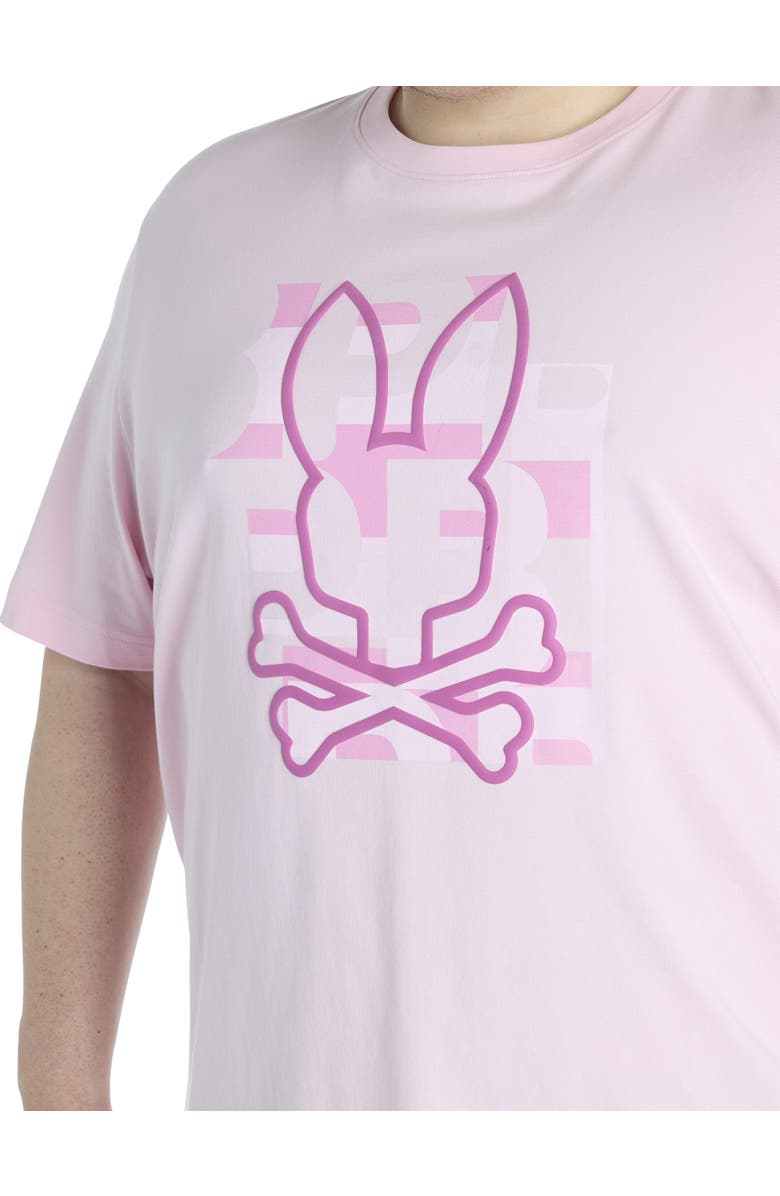 Psycho Bunny Big & Tall Zealand Graphic Tee, Alternate, color, Romance Pink
