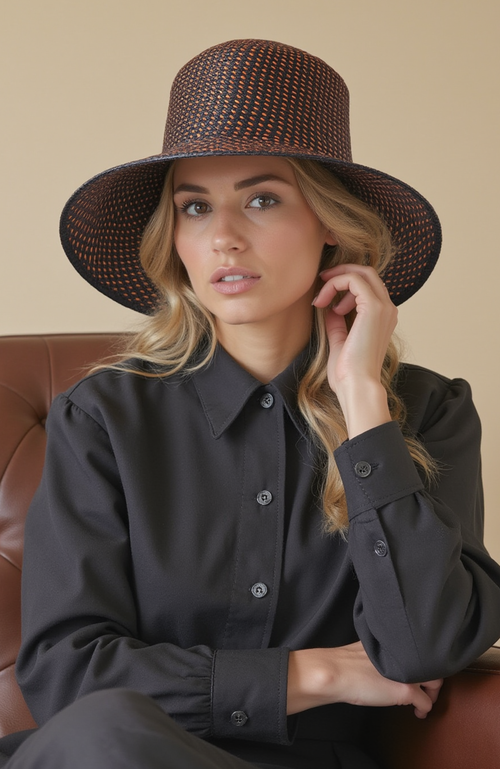 Heads Of State Hat Co. Woven Straw Bucket Hat In Brown