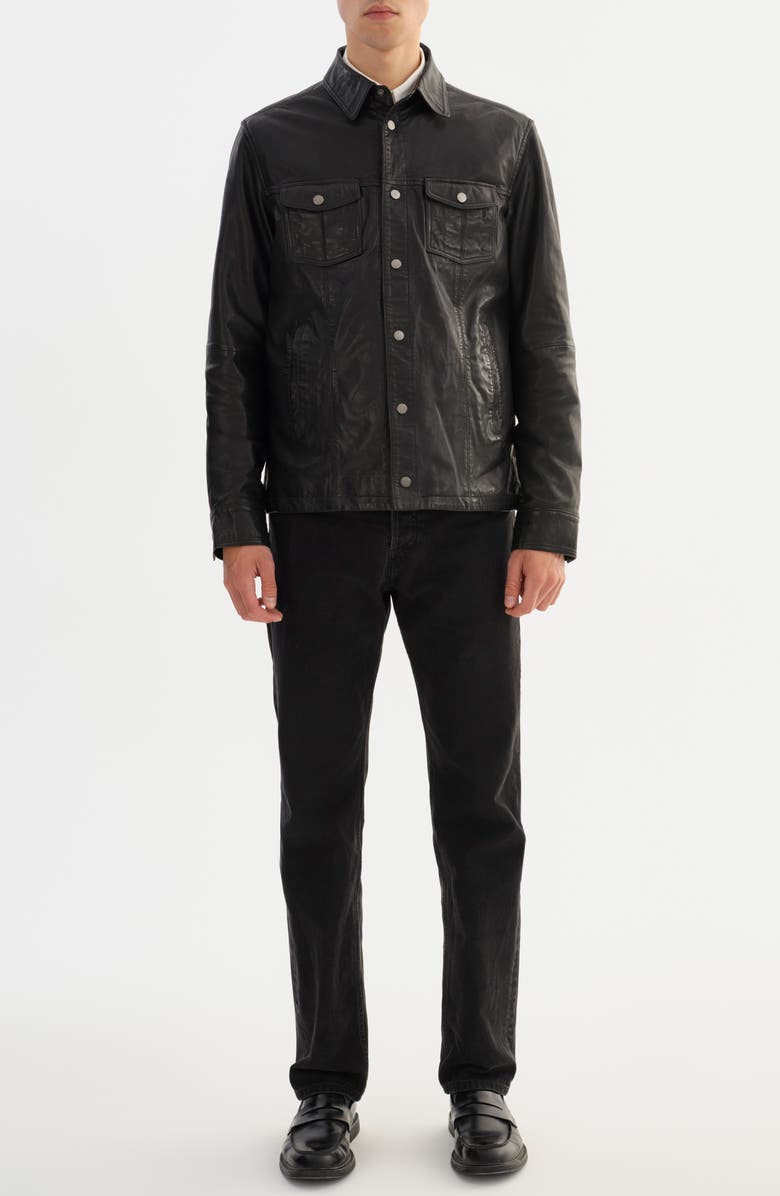 REGENCY Leather Jacket, Alternate, color, Black