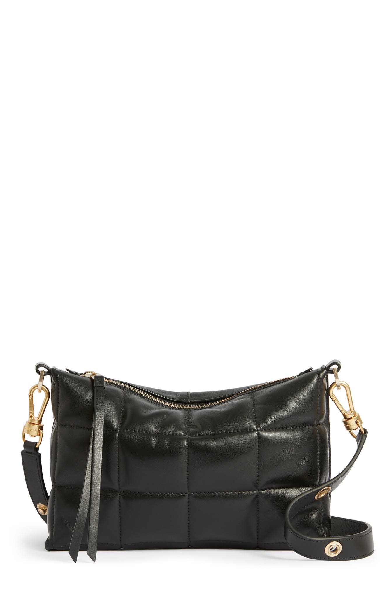 AllSaints Eve Quilted Crossbody Bag, Main, color, 