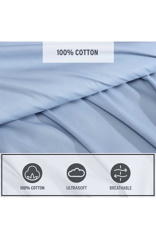 Eddie Bauer Logan Pastel Blue Cotton Full Sheet Set In Light Pastel Blue