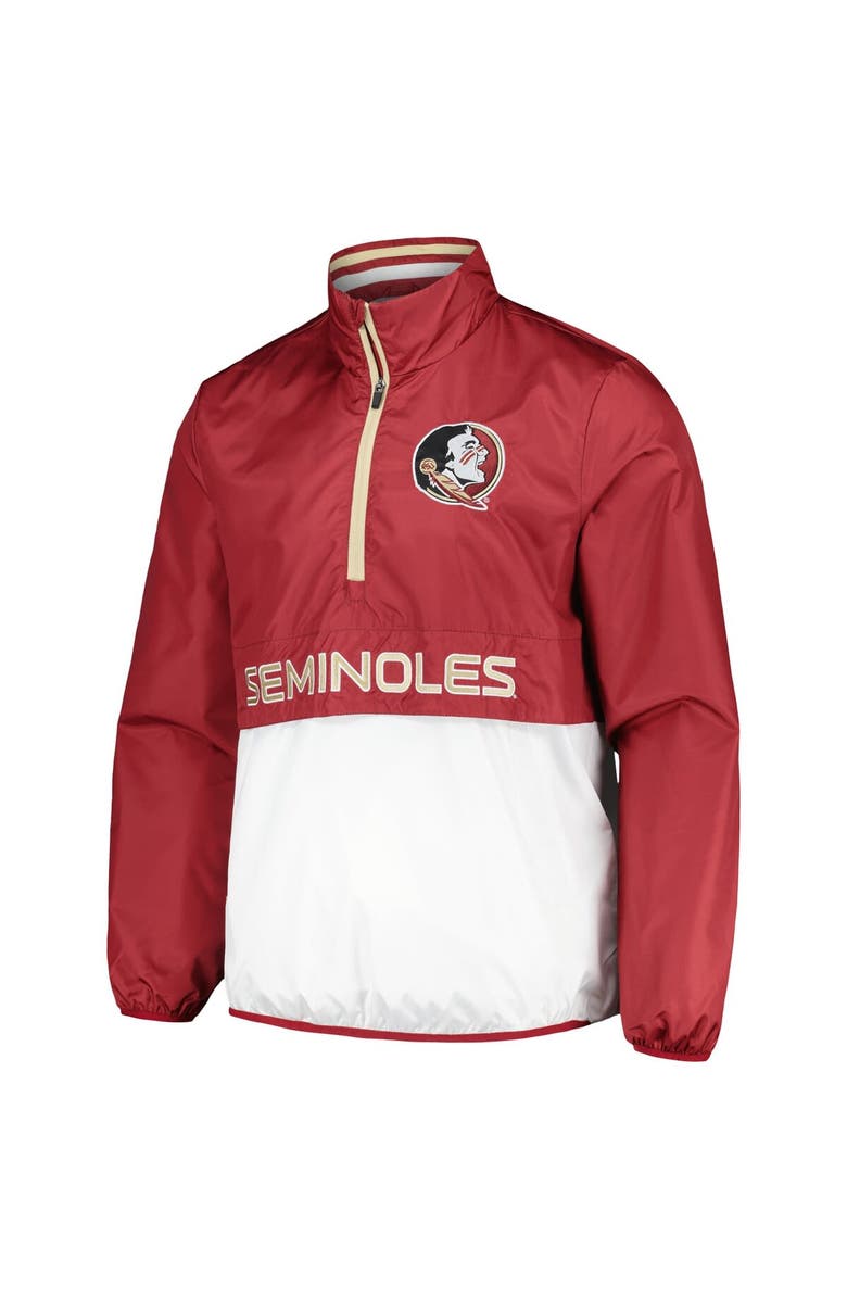 G-III SPORTS BY CARL BANKS Men's G-III Sports by Carl Banks Garnet Florida State Seminoles Cornerman Half-Zip Top, Alternate, color, 
