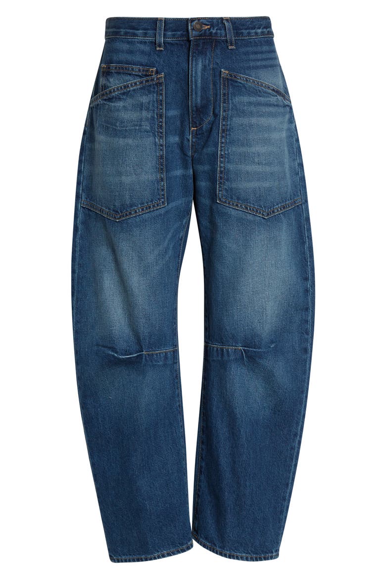 Shon Barrel Leg Jeans, Alternate, color, BEDFORD WASH