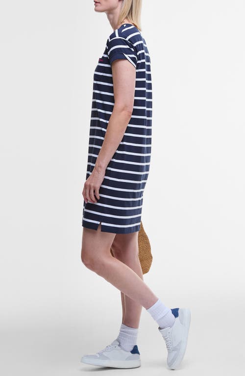 BARBOUR BARBOUR OTTERBURN STRIPE COTTON T-SHIRT DRESS
