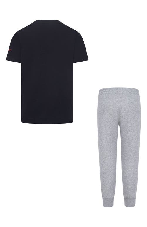 Nike Kids' Swoosh T-shirt & Joggers Set In Black