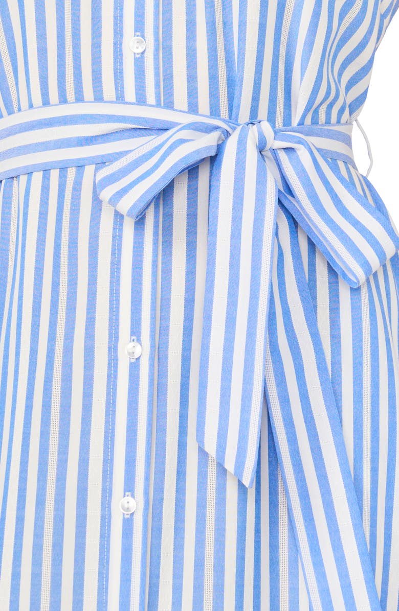 Vince Camuto Stripe Sleeveless Maxi Shirtdress, Alternate, color, Blue Cloud