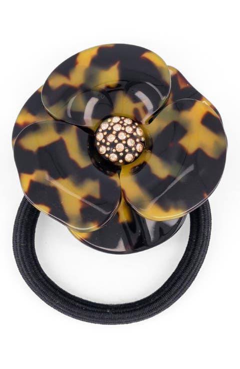 Camelia Acetate Hair Tie