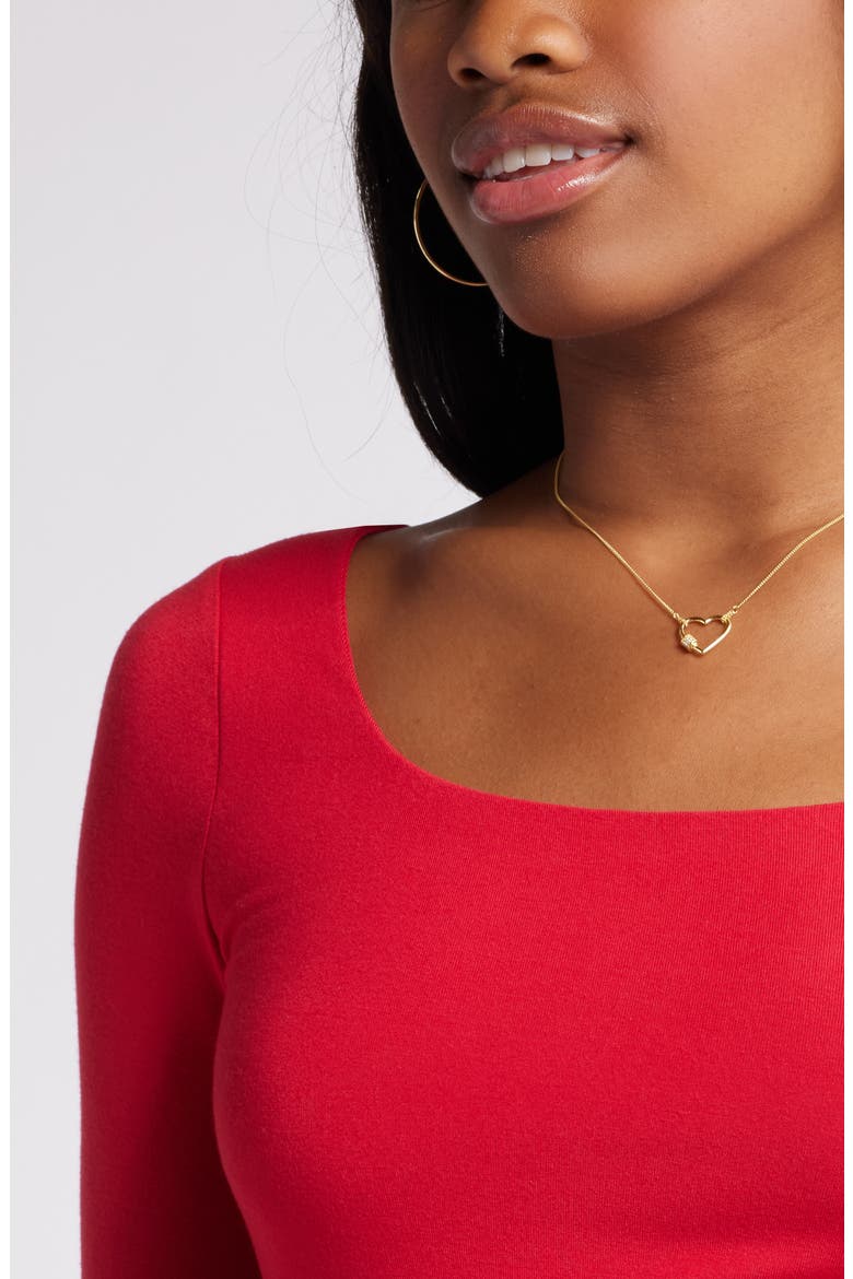 Deep Scoop Crop Top, Alternate, color, RED LIPSTICK