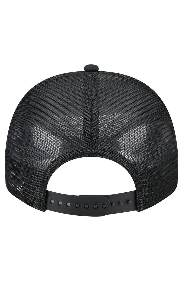 New Era Men's New Era Black Las Vegas Raiders Vintage Team Rope A-Frame Trucker 9FIFTY Snapback Hat, Alternate, color, 