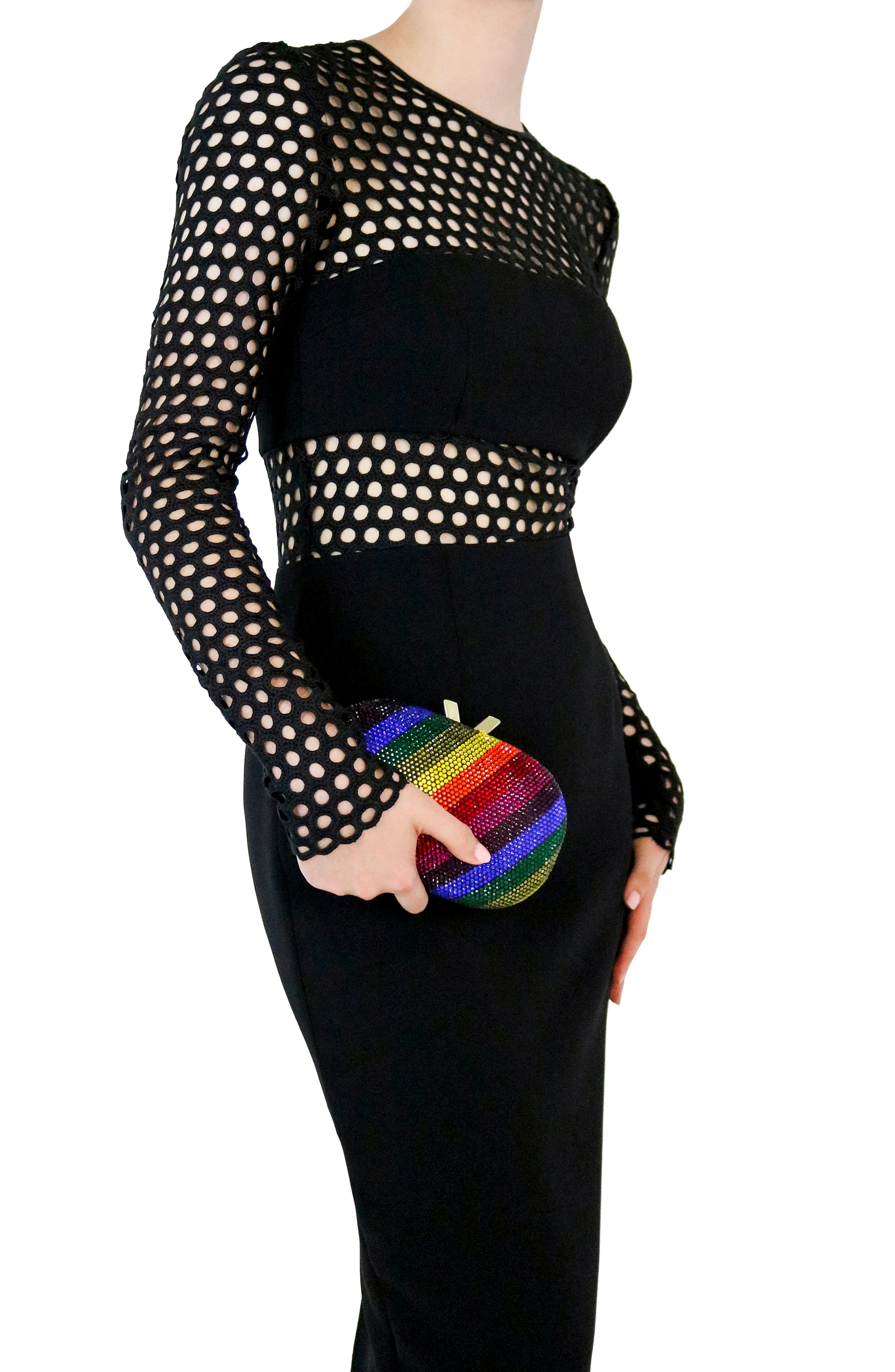 Olga Berg Pot of Gold Rainbow Clutch, Alternate, color, 