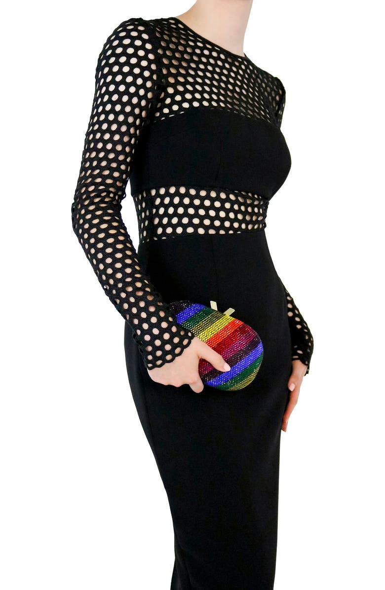 Olga Berg Pot of Gold Rainbow Clutch, Alternate, color,