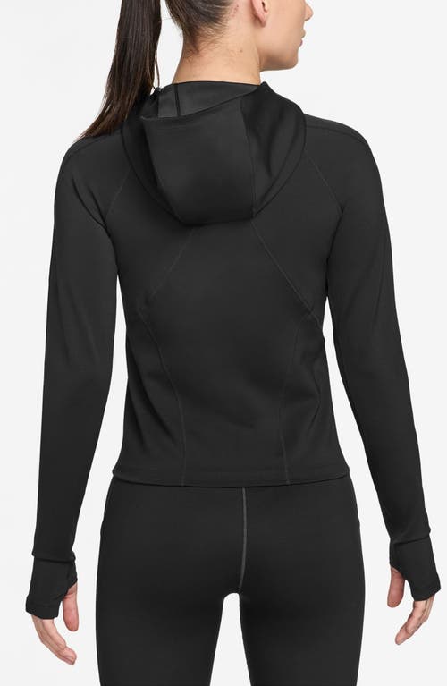 Nike Universa Dri-fit Hooded Long-sleeve Top In Black