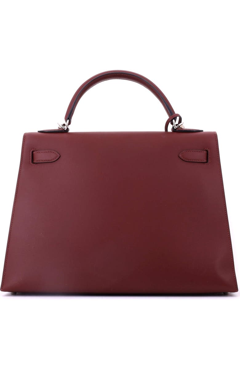 Pre-Owned Hermes Kelly Handbag Red Sombrero with Palladium Hardware 32, Alternate, color,