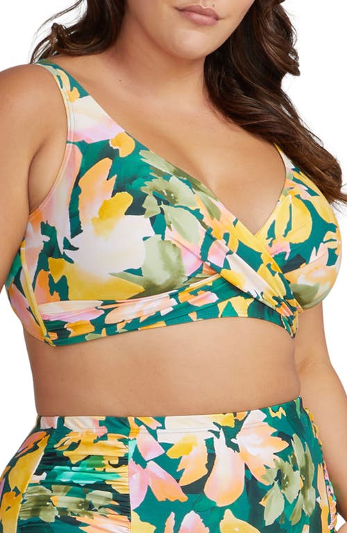 Artesands Delacroix Floral Print Bikini Top